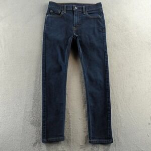Levis 510‎ Jeans Mens 30x28* Blue Stretch Skinny Tapered Denim Dark Wash Zip Fly